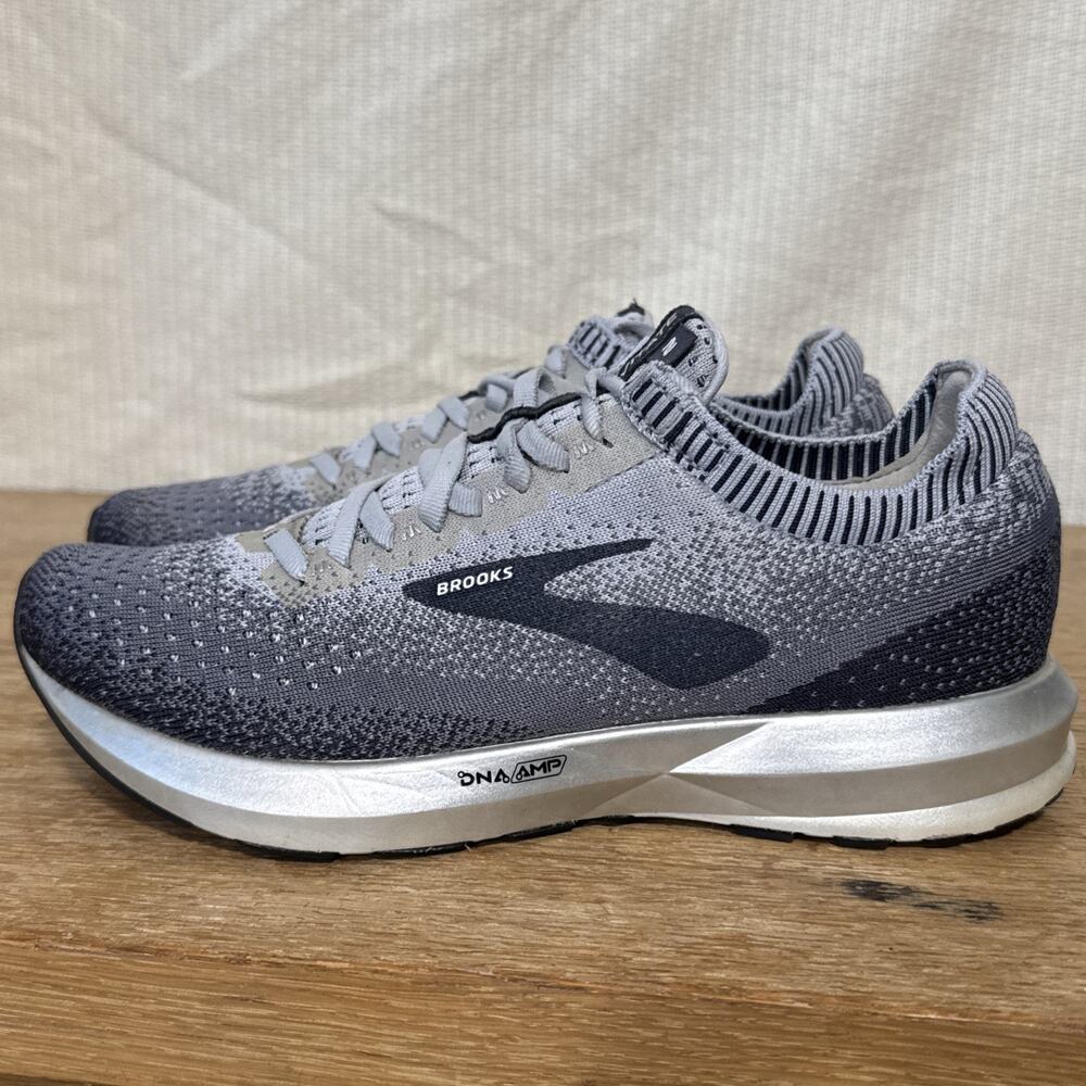 Brooks Levitate 2 Womens Size 8 Gray Black Running Shoes DNA AMP No Insoles
